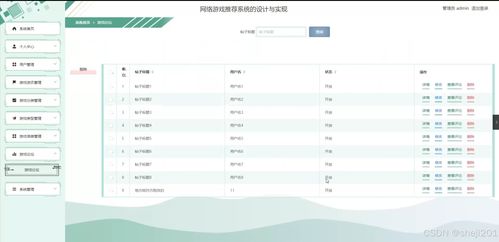 python flask计算机毕业设计网络游戏推荐系统的设计与实现 程序 开题 论文